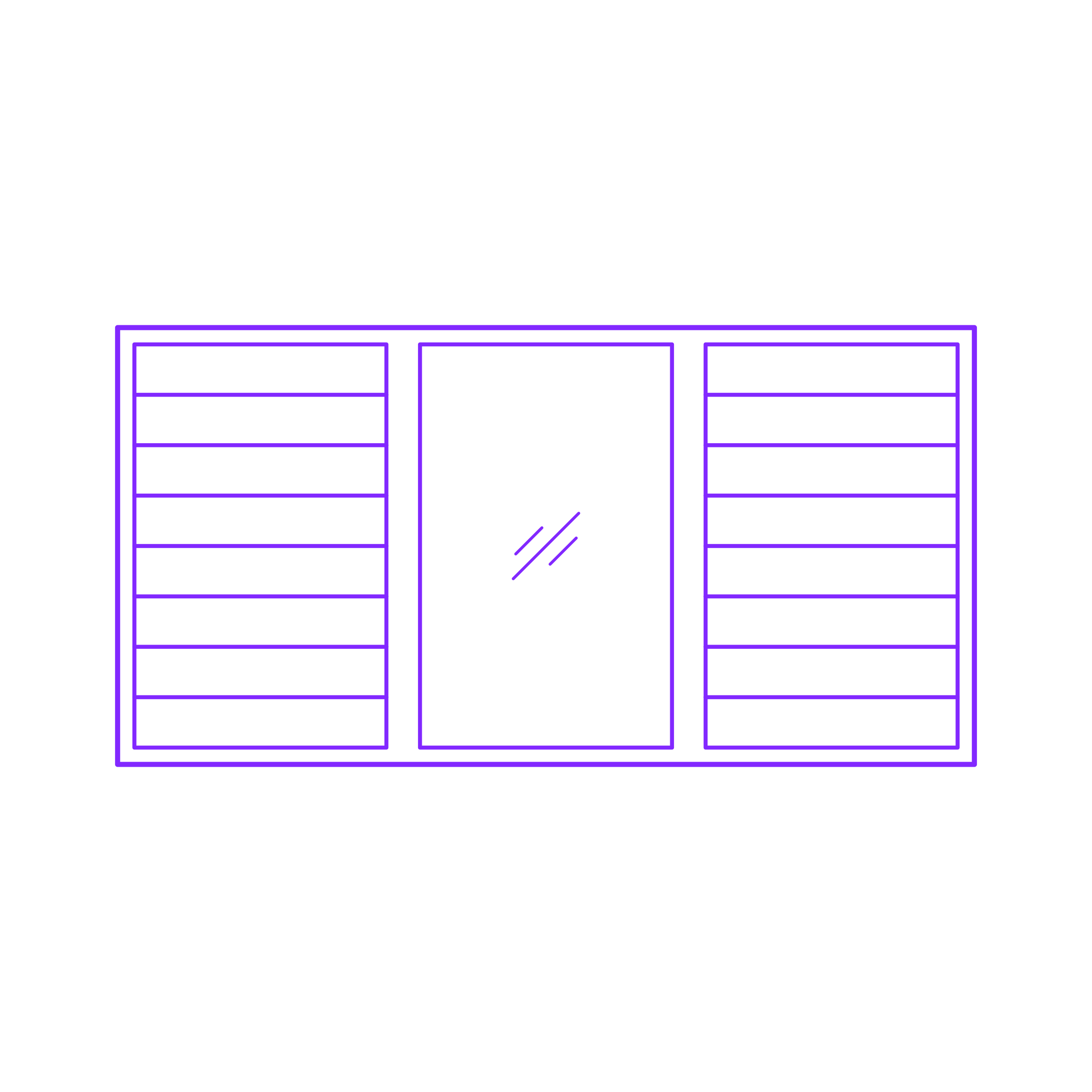 Buildings Jalousie Windows 3 Panel Wide Slats Picture Line Art Illustration Svg Free Vectors
